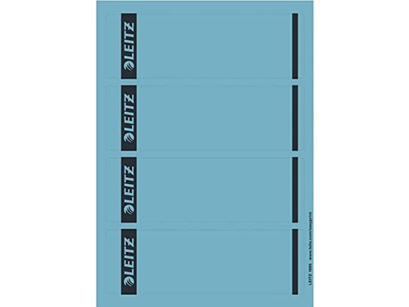 LEITZ Etiquette pour dos de classeur, 61 x 192 mm, bleu
