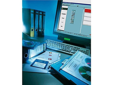 LEITZ Etiquette pour dos de classeur, 61 x 192 mm, bleu
