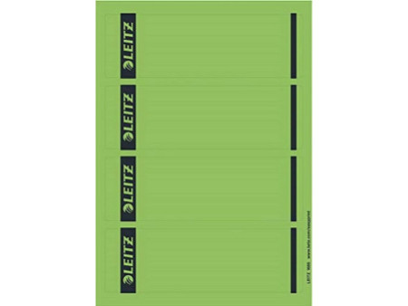 LEITZ Etiquette pour dos de classeur, 61 x 192 mm, vert