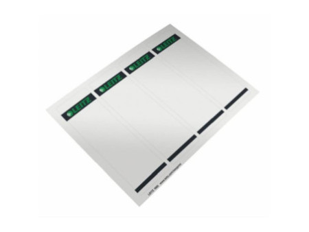 LEITZ Etiquette pour dos de classeur, 61 x 192 mm, gris