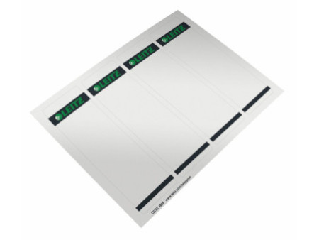 LEITZ Etiquette pour dos de classeur, 61 x 192 mm, gris