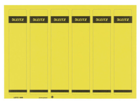 LEITZ Etiquette pour dos de classeur, 39 x 192 mm, jaune