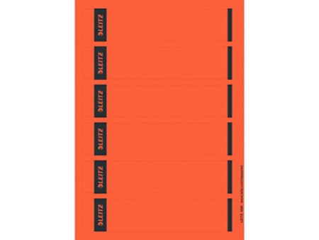 LEITZ Etiquette pour dos de classeur, 39 x 192 mm, rouge