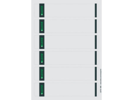 LEITZ Etiquette pour dos de classeur, 39 x 192 mm, gris
