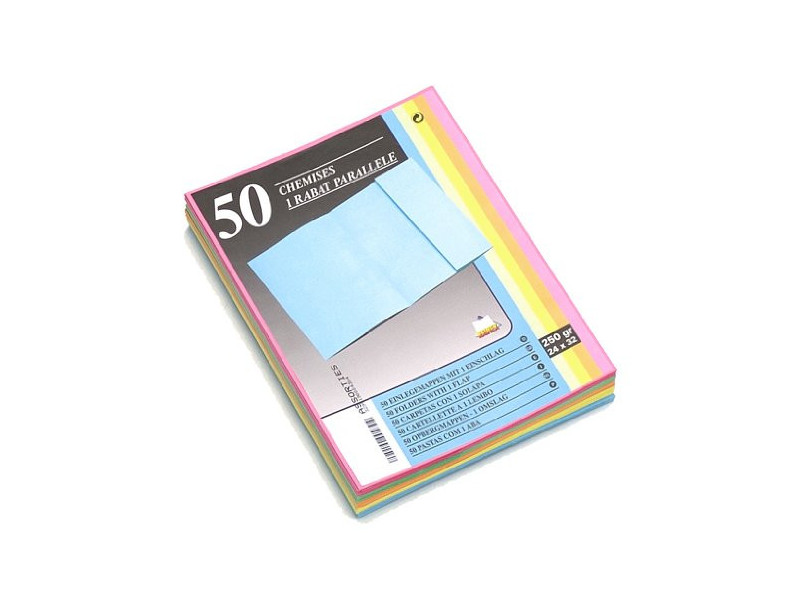 EXACOMPTA Chemise SUPER 250, A4, assorti