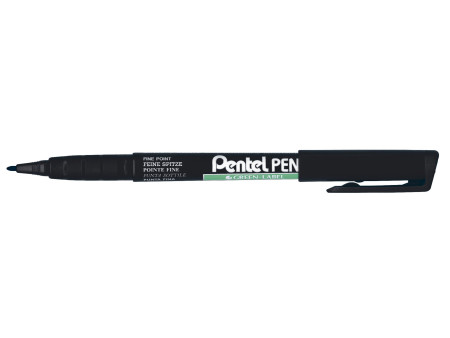 Pentel Marqueur permanent GREEN-LABEL NMS50, noir