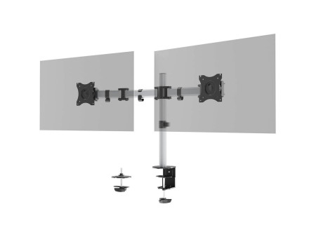 DURABLE Support SELECT pour 2 écrans, pince
