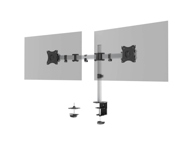 DURABLE Support SELECT pour 2 écrans, pince