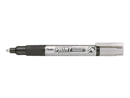 Pentel Marqueur permanent PAINT MARKER MMP20, argent