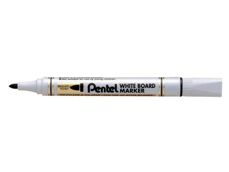 Pentel Marqueur pour tableau blanc MW85, pointe ogive, noir