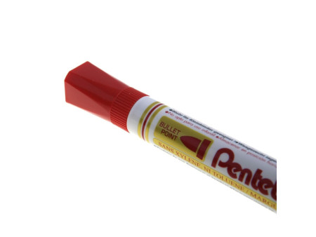 Pentel Marqueur pour tableau blanc MW85, pointe ogive, rouge