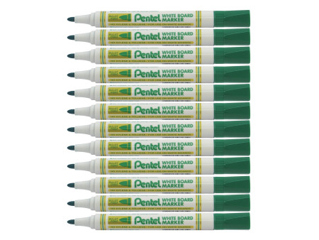 Pentel Marqueur pour tableau blanc MW85, pointe ogive, vert