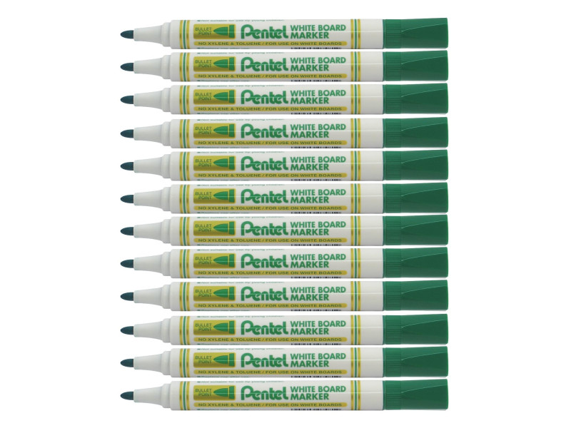 Pentel Marqueur pour tableau blanc MW85, pointe ogive, vert