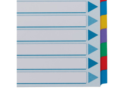 Esselte Intercalaires en carton, uni, A4, 12 touches