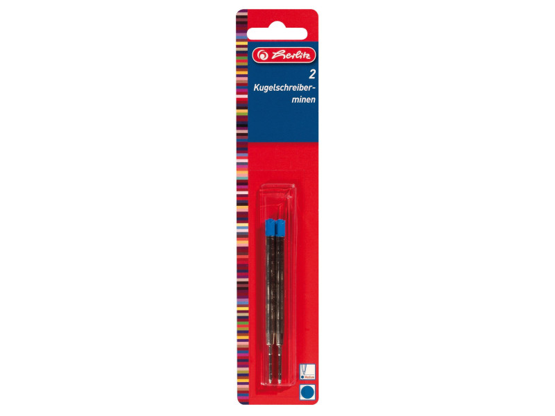 herlitz Recharge pour stylo à bille format pro, bleu
