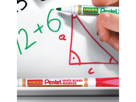 Pentel Marqueur pour tableau blanc MW85, pointe ogive, vert
