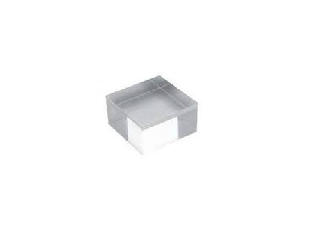 deflecto Bloc d'acrylique, 75 x 75 x 40 mm, transparent