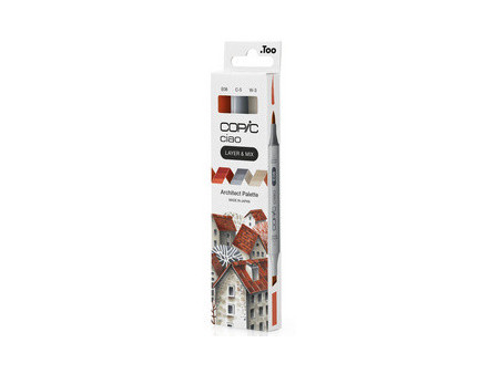 COPIC Marqueur ciao, set de 3 'Architect Palette'