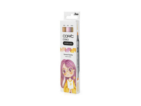 COPIC Marqueur ciao, set de 3 'Sunset Palette'
