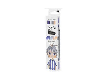 COPIC Marqueur ciao, set de 3 'Serene Palette'