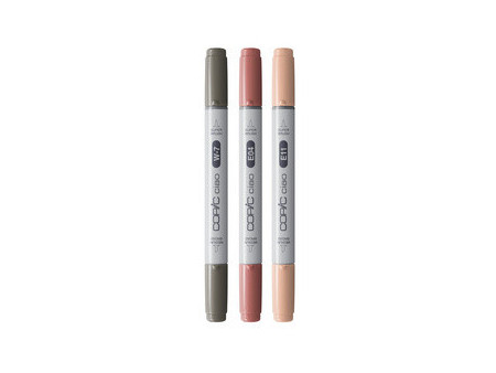 COPIC Marqueur ciao, set de 3 'Warm Palette'