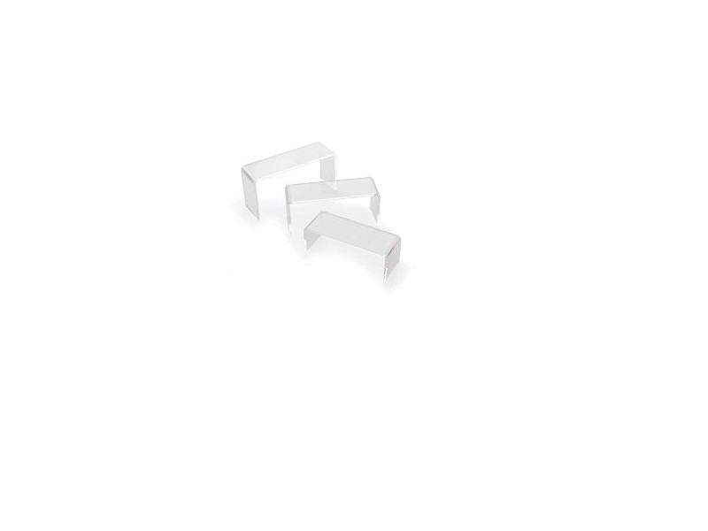 deflecto Podium rectangulaire, transparent, set de 3