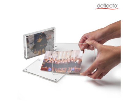deflecto Porte-visuel magnétique, A6, transparent