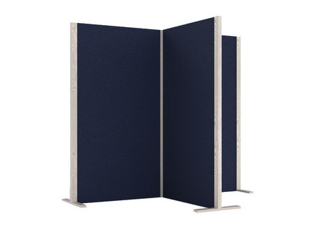 magnetoplan Cloison acoustique Wood Series, cube, bleu