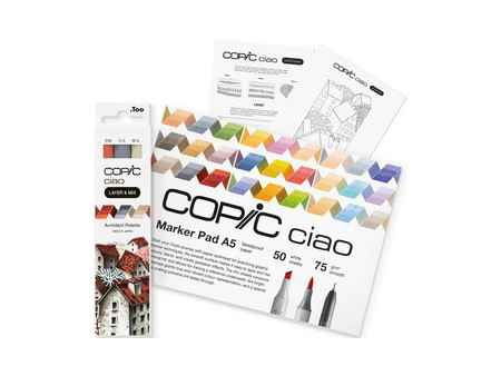 COPIC Marqueur ciao 'LAYER & MIX Starter Set', Architect