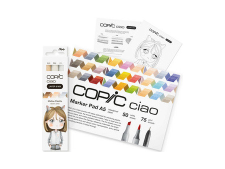 COPIC Marqueur ciao 'LAYER & MIX Manga Starter Set', Mellow