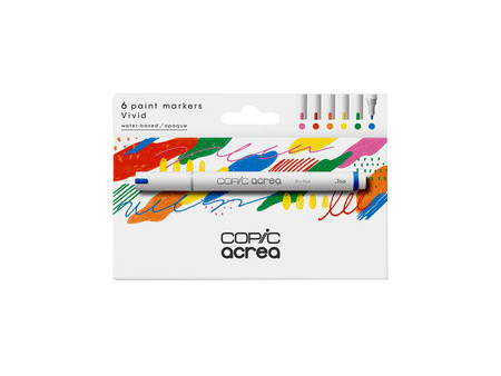 COPIC Marqueur acrea 'Vivid', set de 6