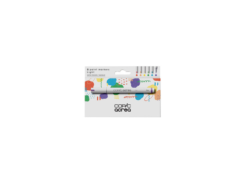 COPIC Marqueur acrea 'Light', set de 6