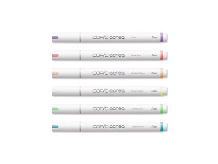 COPIC Marqueur acrea 'Light', set de 6