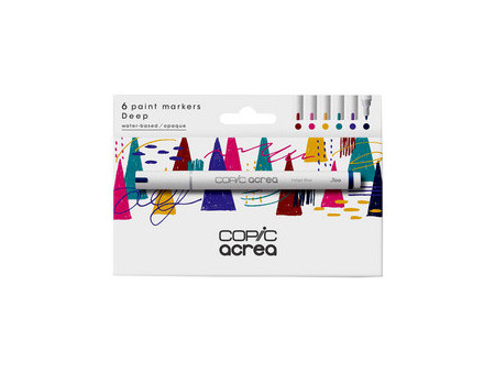COPIC Marqueur acrea 'Deep', set de 6