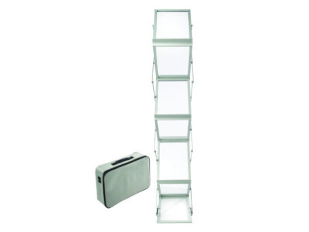 deflecto Porte-brochures A4, pliable, 6 compartiments