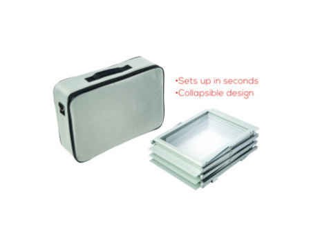 deflecto Porte-brochures A4, pliable, 6 compartiments