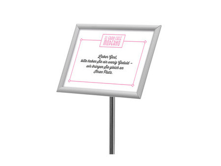 deflecto Présentoir porte-documents à cadre clipsable, A3