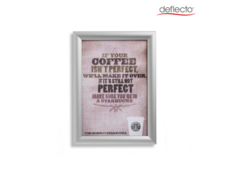 deflecto Cadre photo/affiche, A5, argent anodisé