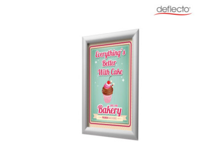 deflecto Cadre photo/affiche, A5, argent anodisé