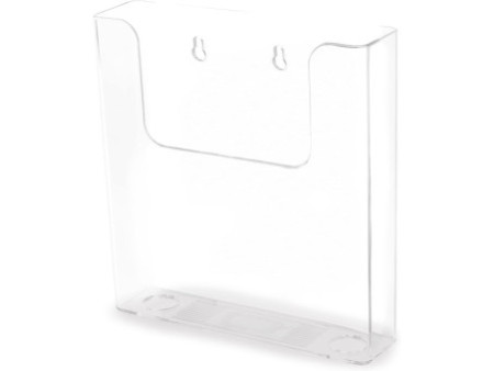 deflecto Porte-brochures, dos plat, A4 portrait, transparent