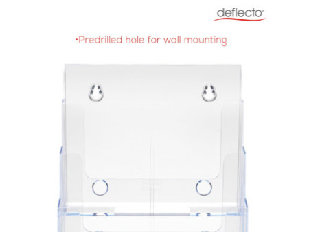 deflecto Porte-brochures, A4 portrait, 4 compartiments