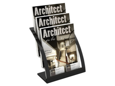 deflecto Porte-brochures Contemporary, A4, noir