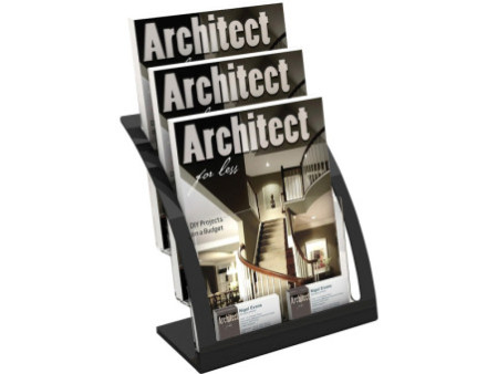 deflecto Porte-brochures Contemporary, A4, noir