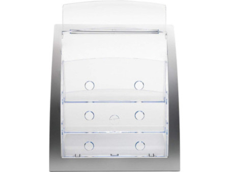 deflecto Porte-brochures Contemporary, A4, argent