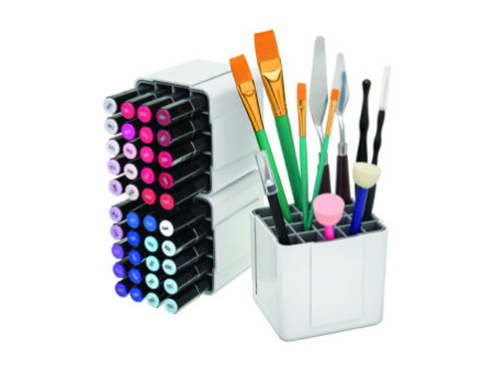 deflecto Organiseur pour marqueurs, blanc
