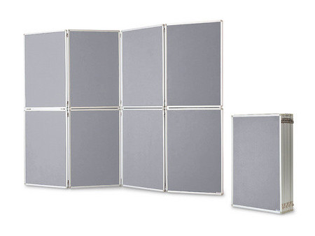 magnetoplan tableau de présentation, pliable, gris