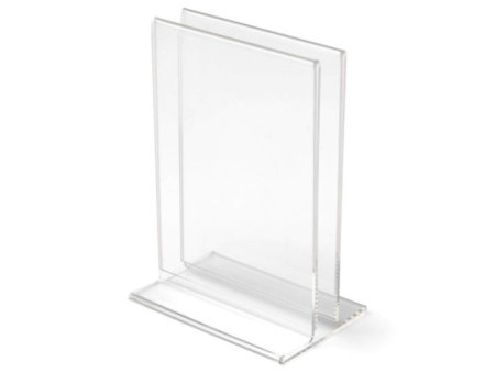 deflecto Porte-brochures & menu, A4 portrait, transparent