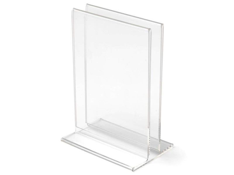 deflecto Porte-brochures & menu, A4 portrait, transparent