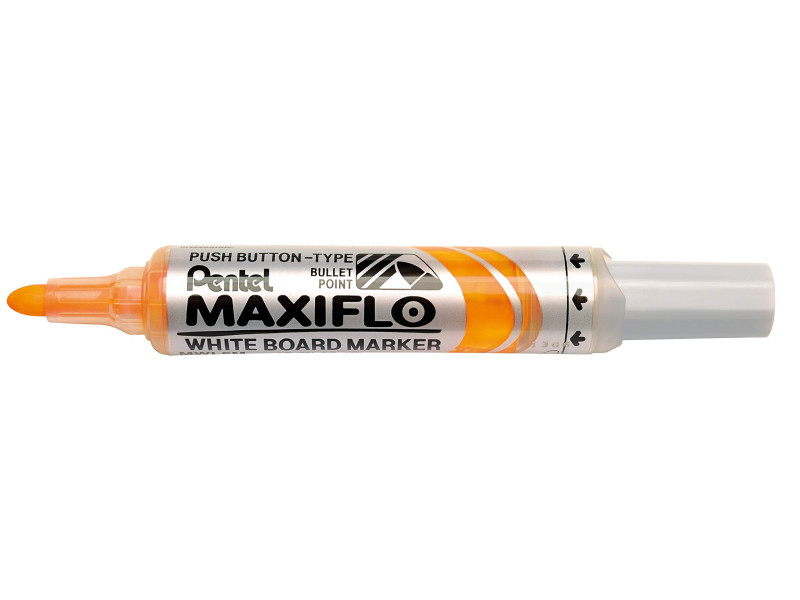 Pentel Marqueur pour tableau blanc MAXIFLO MWL5M, jaune