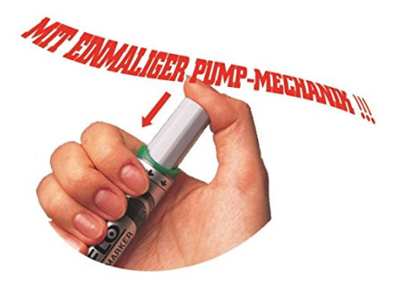 Pentel Marqueur pour tableau blanc MAXIFLO MWL5M, jaune